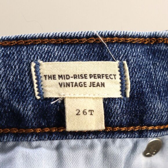 Madewell The Mid-Rise Perfect Vintage Jean size 26T - Picture 4 of 5